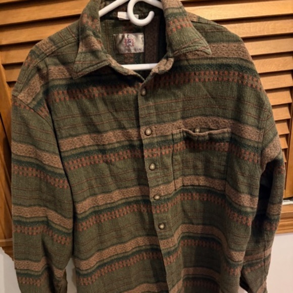 The Territory Ahead Other - Vintage The Territory Ahead Striped Blanket XL Shirt
